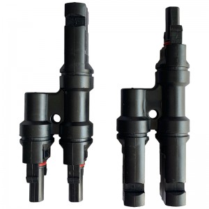 2 to1 Ηλιακός σύνδεσμος Πολλαπλασιασμός φωτοβολταϊκού συνδετήρα Τ Υποκατάστημα για Σύνδεση ηλιακού πίνακα Αρσενικό και θηλυκό συνδετήρα