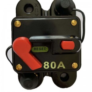 12V 24VDC Breaker Reset Ασφαλής αντιστροφέα 60a 80a 100a 150a 200Α 250a 300A Στερεοφωνικό ηχητικό ηλιακό ηλιακό σύστημα αδιάβροχο