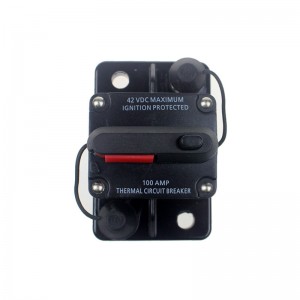 12V 24VDC 60A 80A 100A 150A 200Α 250A 300A Μαύρο έγχρωμο σπίτι Ηλιακό σύστημα Αδιάβροχο κυκλικό διακόπτη επαναφοράς ασφαλτοστρωμένου μετατροπέα