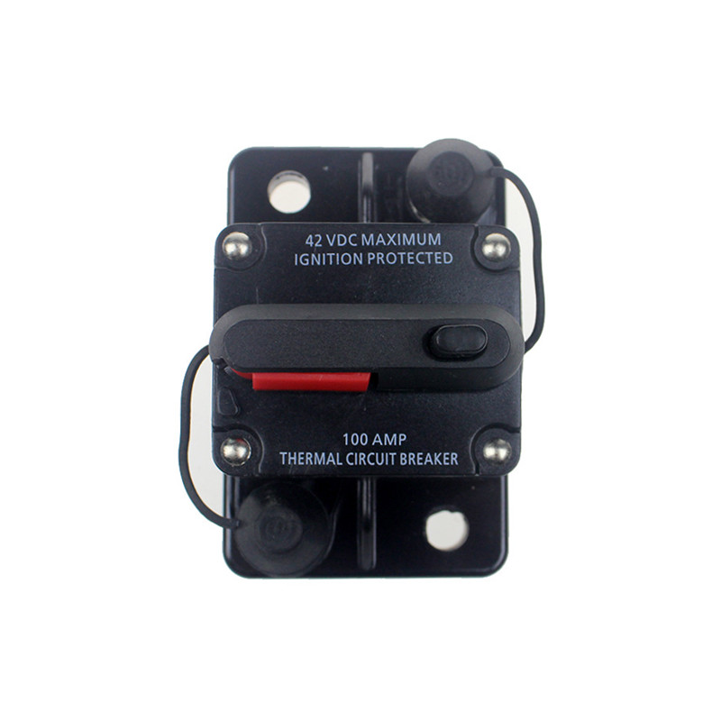 12V 24VDC 60A 80A 100A 150A 200Α 250A 300A Μαύρο έγχρωμο σπίτι Ηλιακό σύστημα Αδιάβροχο κυκλικό διακόπτη επαναφοράς ασφαλτοστρωμένου μετατροπέα